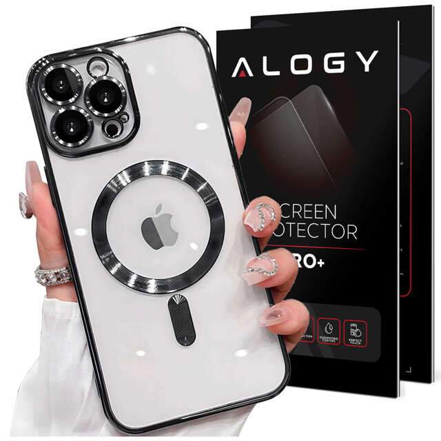 Alogy Etui do iPhone 15 Pro MagSafe Case Glamour Luxury Ring obudowa