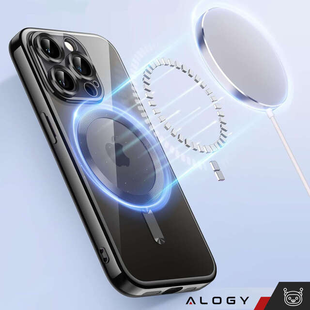 Alogy Etui do iPhone 15 Pro MagSafe Case Glamour Luxury Ring obudowa