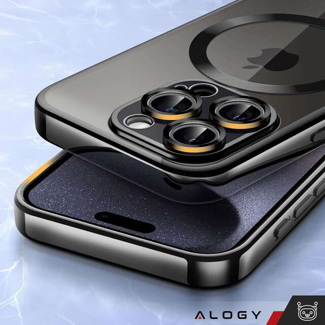 Alogy Etui do iPhone 15 Pro MagSafe Case Glamour Luxury Ring obudowa