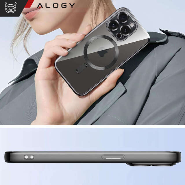 Alogy Etui do iPhone 15 Pro MagSafe Case Glamour Luxury Ring obudowa