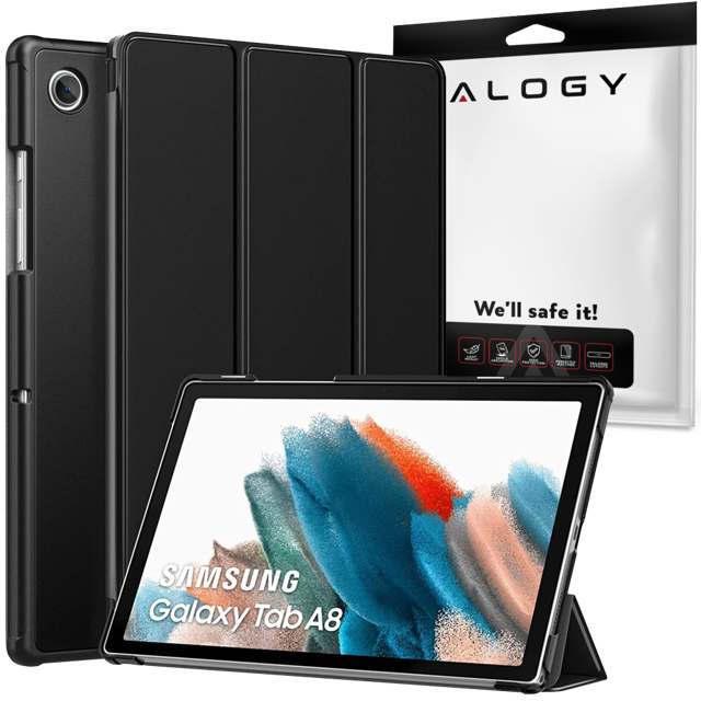 Alogy Etui do tabletu Smart Book do Samsung Galaxy Tab A8 2021 SM-X200/SM-X205 Czarny