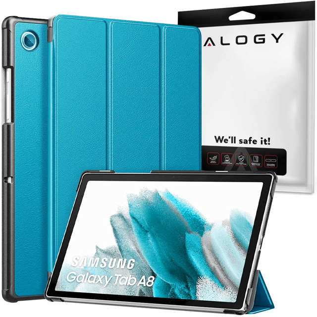 Alogy Etui do tabletu Smart Book do Samsung Galaxy Tab A8 2021 SM-X200/SM-X205 Niebieski