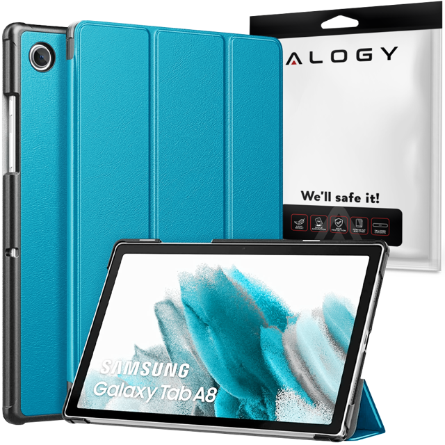 Alogy Etui do tabletu Smart Book do Samsung Galaxy Tab A8 2021 SM-X200/SM-X205 Niebieski