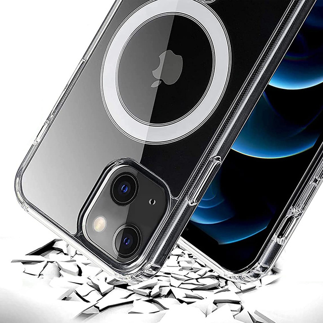 Alogy Etui do telefonu Ultra Slim Mag do ładowarek Qi do Apple iPhone 13 6.1 Przezroczyste