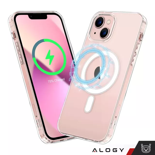 Alogy Etui do telefonu Ultra Slim do ładowarek Qi do iPhone 12/ 12 Pro 6.1 Przezroczyste