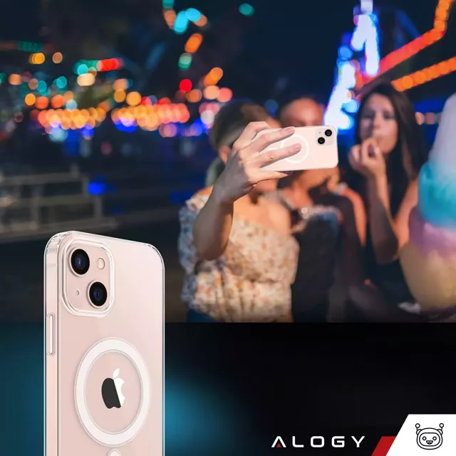 Alogy Etui do telefonu Ultra Slim do ładowarek Qi do iPhone 12/ 12 Pro 6.1 Przezroczyste