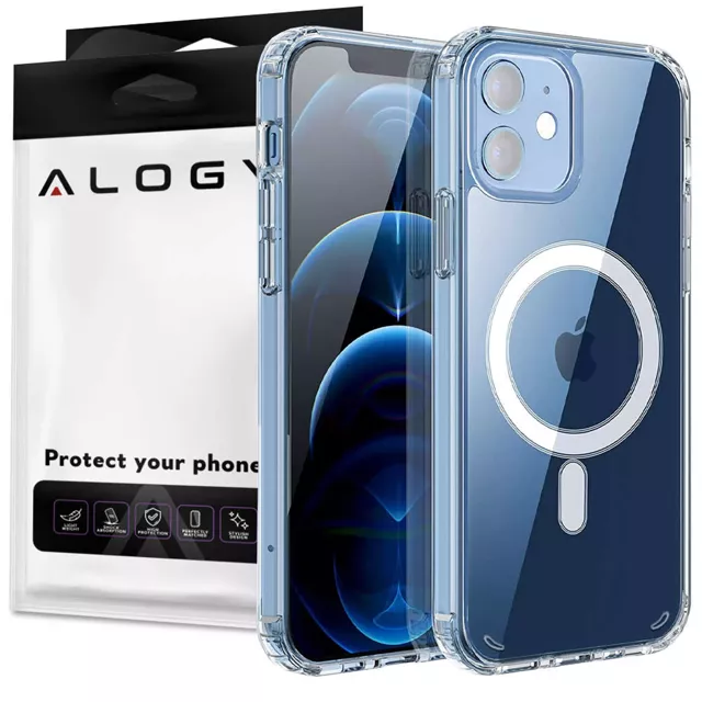 Alogy Etui do telefonu Ultra Slim do ładowarek Qi do iPhone 12/ 12 Pro 6.1 Przezroczyste