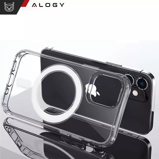 Alogy Etui do telefonu Ultra Slim do ładowarek Qi do iPhone 12/ 12 Pro 6.1 Przezroczyste