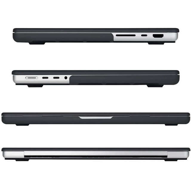 Alogy Etui na laptop Hard Case do Apple Macbook Pro 14 2021 A2442 Matowy Czarny