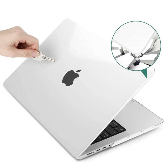 Alogy Etui na latop Hard Case do Apple Macbook Pro 14 2021 A2442 Przezroczyste