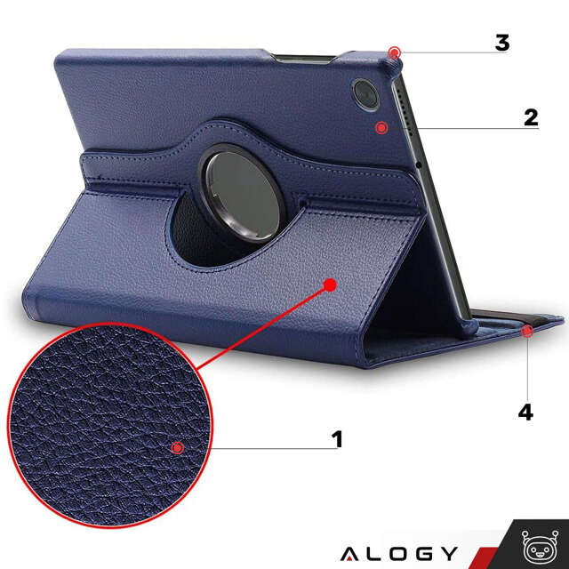 Alogy Etui na tablet 360 Case for Lenovo Tab M10 Plus 3gen 10.6” 2022 TB128XU TB125FU Granatowe