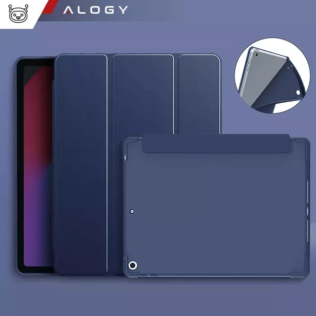 Alogy Etui na tablet Cheap Book Cover TPU + Pencil Space do Apple iPad 10.2 7/8/9Gen 2019/2020/2021 Granatowe