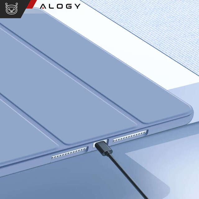 Alogy Etui na tablet Cheap Book Cover TPU + Pencil Space do Apple iPad 10.2 7/8/9Gen 2019/2020/2021 Niebieskie