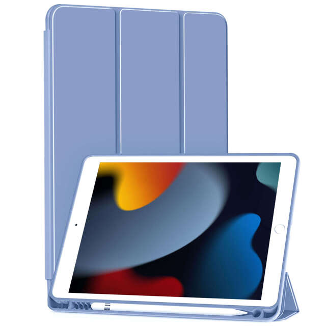 Alogy Etui na tablet Cheap Book Cover TPU + Pencil Space do Apple iPad 10.2 7/8/9Gen 2019/2020/2021 Niebieskie