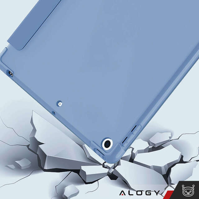 Alogy Etui na tablet Cheap Book Cover TPU + Pencil Space do Apple iPad 10.2 7/8/9Gen 2019/2020/2021 Niebieskie