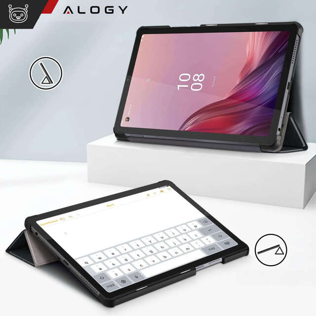Alogy Etui na tablet Lenovo Tab M9 2023 9" TB310XU TB310FU Book Cover Case Czarne