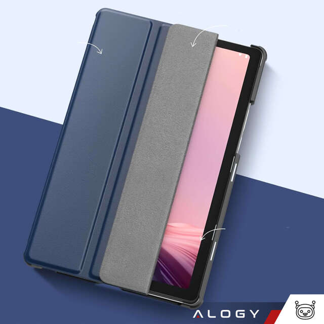 Alogy Etui na tablet Lenovo Tab M9 2023 9" TB310XU TB310FU Book Cover Case Granatowe