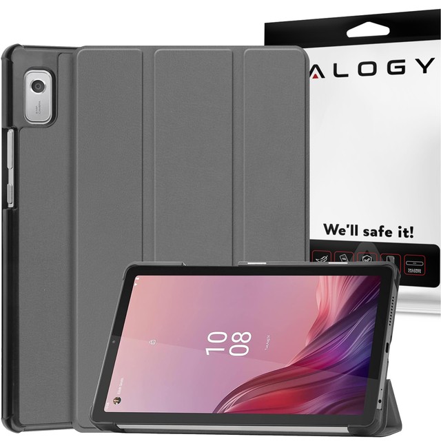 Alogy Etui na tablet Lenovo Tab M9 2023 9" TB310XU TB310FU Book Cover Case Szare