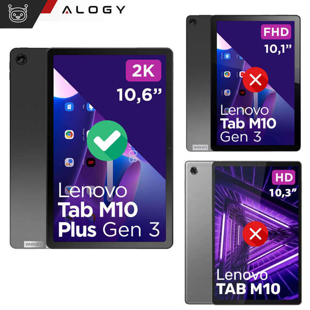 Alogy Etui na tablet do Lenovo Tab M10 Plus 3 Gen 10.6” 2022 TB128XU TB125FU Book Cover Case Różowe złoto