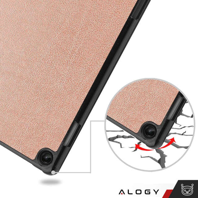 Alogy Etui na tablet do Lenovo Tab M10 Plus 3 Gen 10.6” 2022 TB128XU TB125FU Book Cover Case Różowe złoto