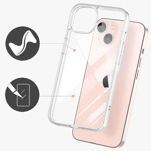 Alogy Etui na telefon Hybrid Case Super Clear  do Apple iPhone 13 Przezroczyste