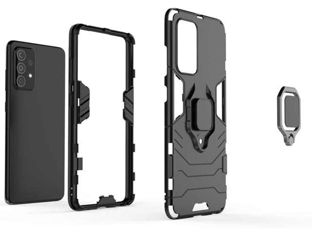 Alogy Etui na telefon Stand Ring Armor do Samsung Galaxy A72/ A72 5G czarne