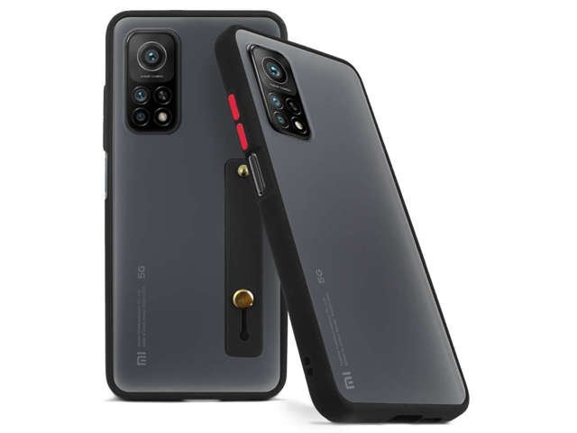 Alogy Etui na telefon bumper case z paskiem do Xiaomi Mi 10T/ 10T Pro Czarne