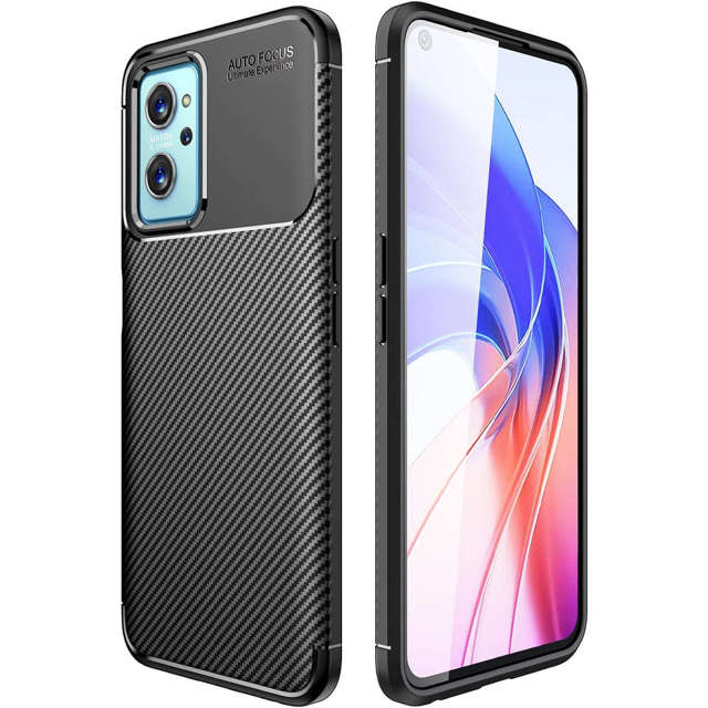 Alogy Etui na telefon do Realme 9i Rugged Armor obudowa TPU Carbon Black