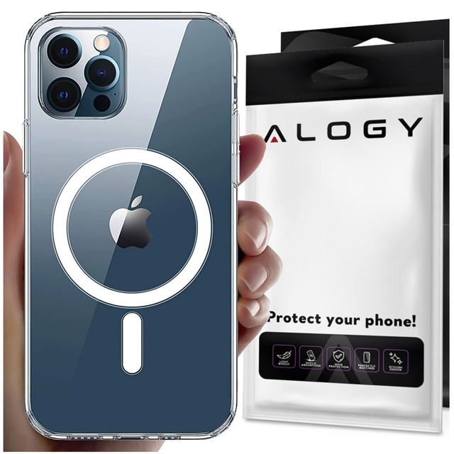 Alogy Etui na telefon do iPhone 15 Pro Hybrid Case do MagSafe magnetyczne Przezroczyste