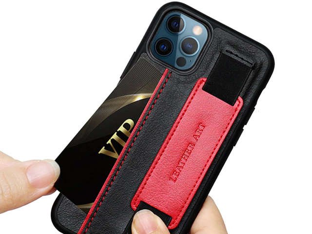 Alogy Etui na telefon obudowa Leather Case do iPhone 12 Pro Max 6.5 Czarne