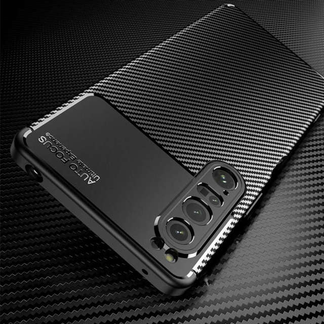 Alogy Etui na telefon obudowa ochronna Carbon Case do Sony Xperia 1 IV 2022 Black