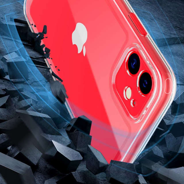 Alogy Etui na telefon ochronne obudowa Hybrid Case do Apple iPhone 11 Przezroczyste