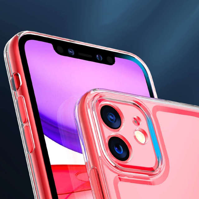 Alogy Etui na telefon ochronne obudowa Hybrid Case do Apple iPhone 11 Przezroczyste