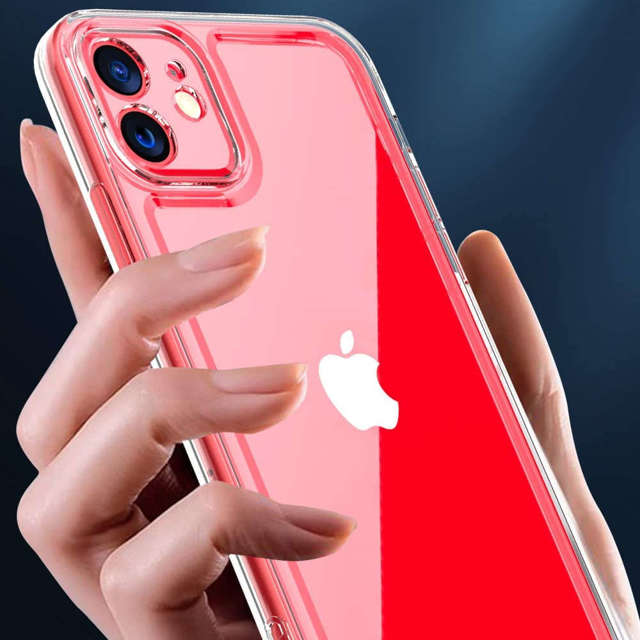 Alogy Etui na telefon ochronne obudowa Hybrid Case do Apple iPhone 11 Przezroczyste