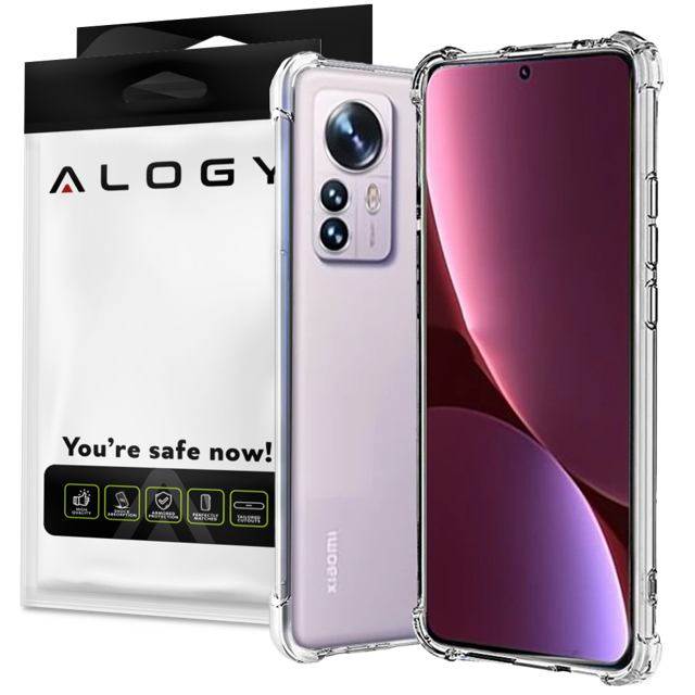 Alogy Etui na telefon pancerne ShockProof Case do Xiaomi 12 Pro Clear