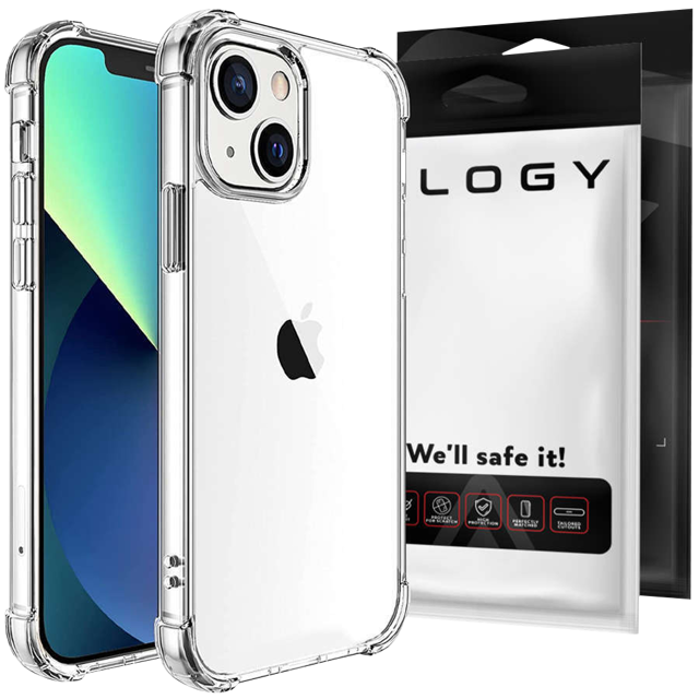 Alogy Etui na telefon pancerne ShockProof do Apple iPhone 13 6.1 Przezroczyste