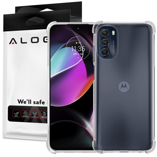 Alogy Etui na telefon pancerne ShockProof do Motorola Moto G 5G 2022 Przezroczyste