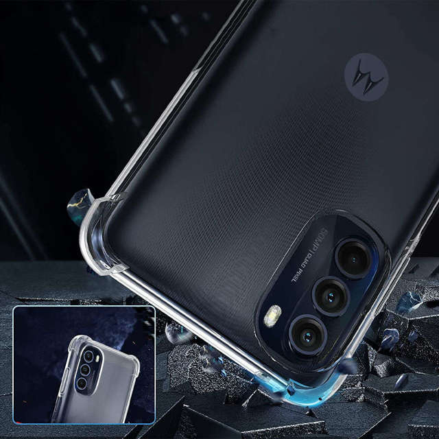 Alogy Etui na telefon pancerne ShockProof do Motorola Moto G 5G 2022 Przezroczyste