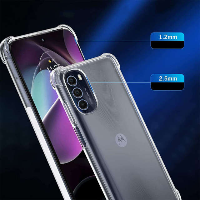 Alogy Etui na telefon pancerne ShockProof do Motorola Moto G 5G 2022 Przezroczyste