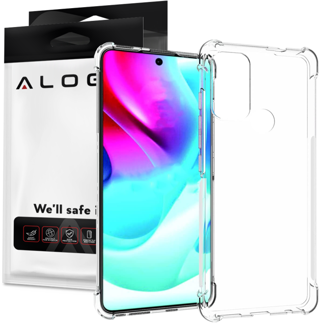 Alogy Etui na telefon pancerne ShockProof do Motorola Moto G60s Przezroczyste