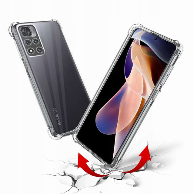 Alogy Etui na telefon pancerne ShockProof do Xiaomi Redmi Note 11 Przezroczyste