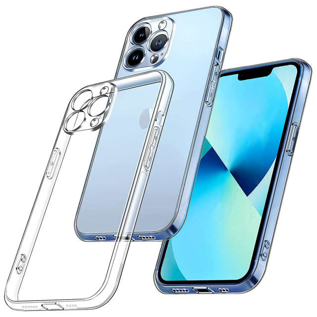 Alogy Etui na telefon pancerne obudowa Hybrid Case z osłoną na aparat do Apple iPhone 13 Pro Przezroczyste