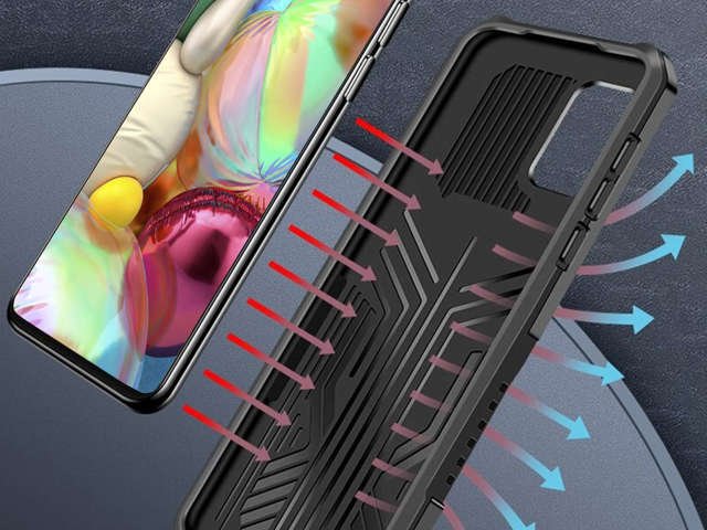 Alogy Etui na telefon pancerne z podstawką do Samsung Galaxy A51 5G