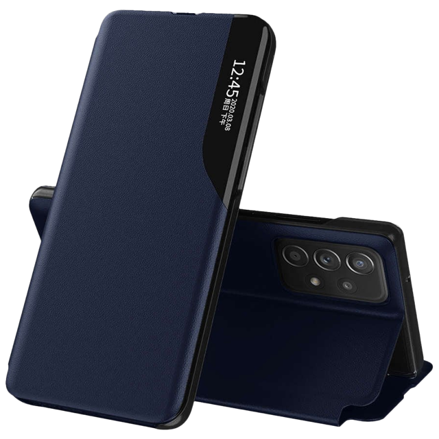 Alogy Etui na telefon portfel Smart View Cover do Galaxy A52 5G/ A52s Granatowe