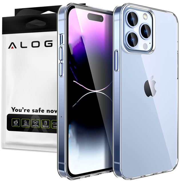 Alogy Etui na telefon silikonowa obudowa Silicone case do Apple iPhone 14 Pro Przezroczyste