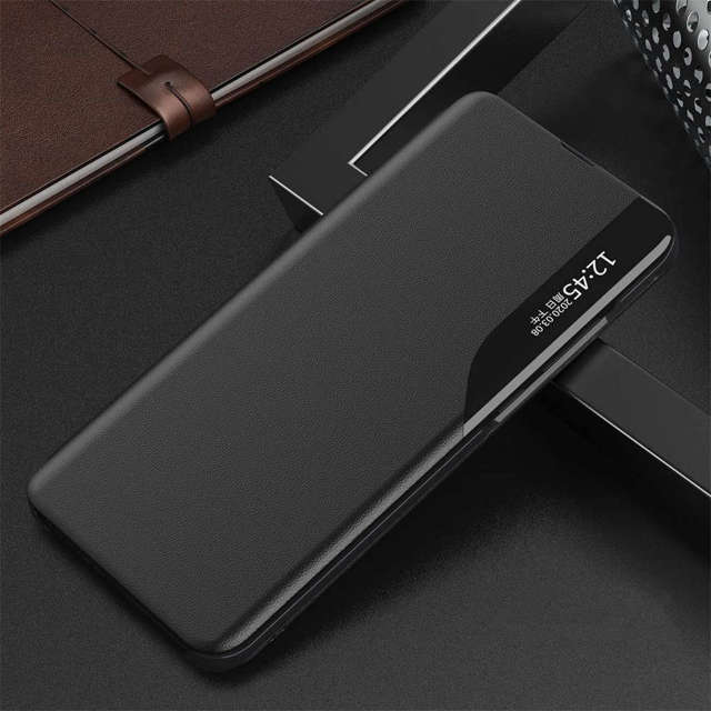 Alogy Etui na telefon z klapką portfel skórzany Smart View Cover do Xiaomi Redmi Note 10 Pro