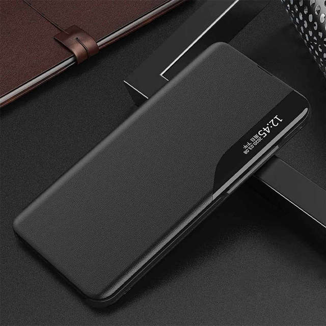 Alogy Etui na telefon z klapką portfel skórzany Smart View Cover do Xiaomi Redmi Note 10 Pro