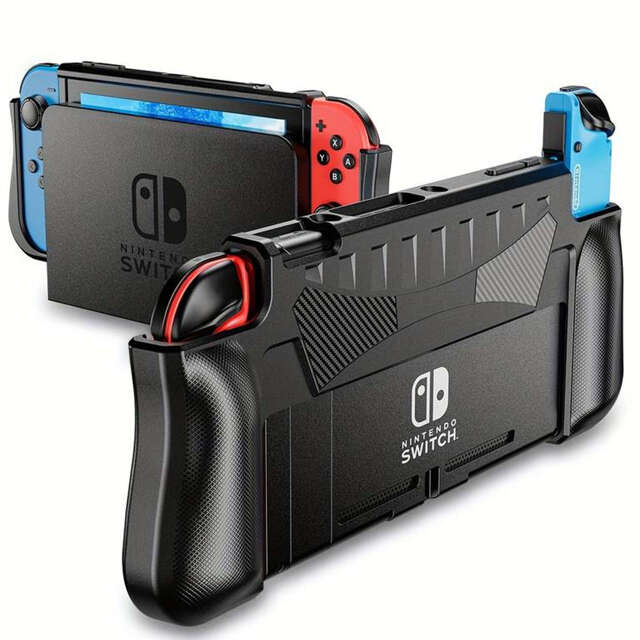 Alogy Etui obudowa do Gamepad Pad Nintendo Switch OLED case Czarny