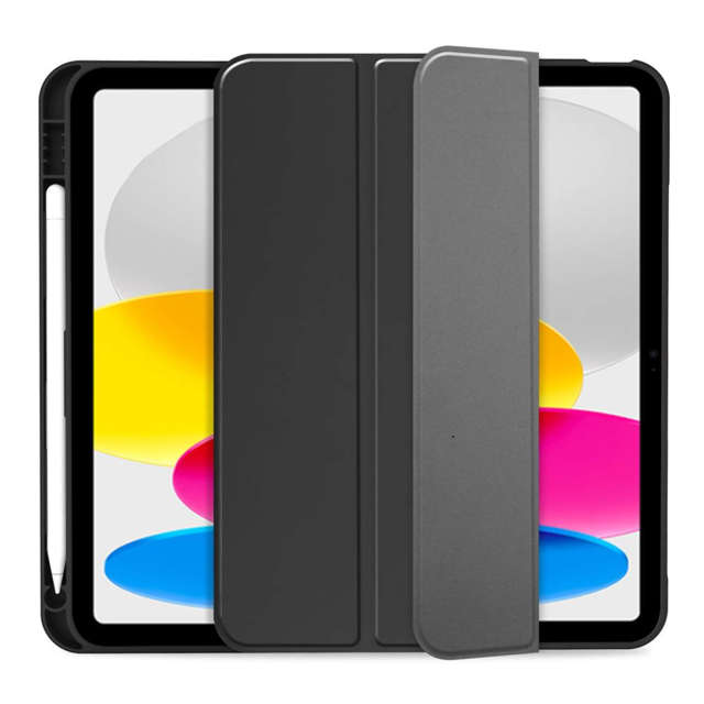 Alogy Etui ochronne Book Cover Pencil Case obudowa z miejscem na rysik do Apple iPad 10gen 10.9 2022 Czarne