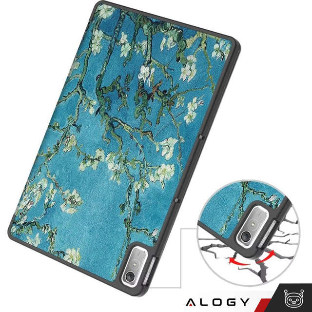 Alogy Etui ochronne Book Cover obudowa do Lenovo Tab P11 2gen 11.5" TB350FU TB350XU Kwitnący Migdałowiec